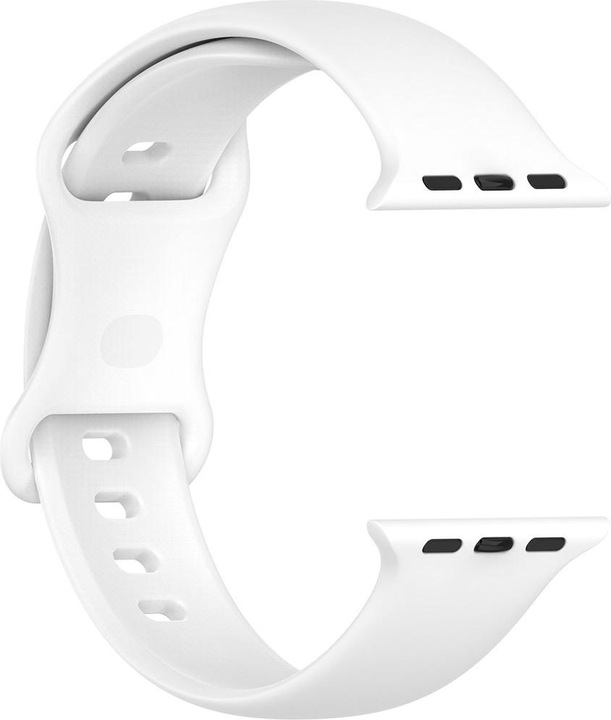 Actual product image König Design Sport Replacement Strap for Apple Watch 1/2/3/4/5/6/SE 40 38 mm Large Silicone White