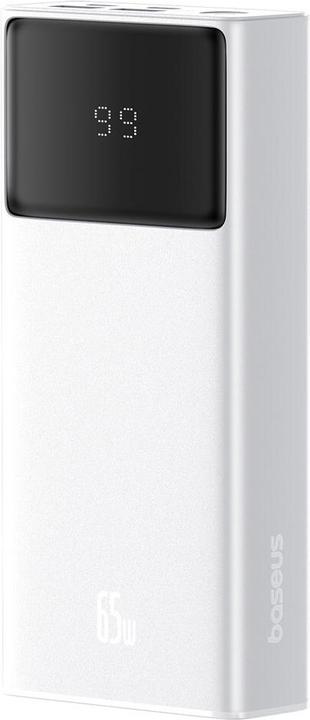 Image du produit Baseus Power Bank Star-Lord, 20000mAh 65W + câble USB - USB-C (blanc) (20000 mAh, 65 W, 65 Wh)