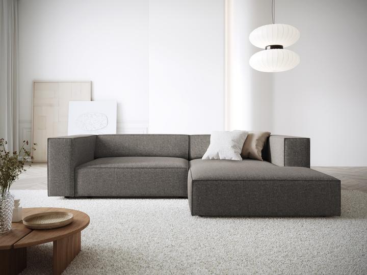 Actual product image Cosmopolitan Design Right Corner Sofa, "Arendal", 3 Seats, Grey, 224x166x70 Made in Europe (3-seater, Corner sofa)