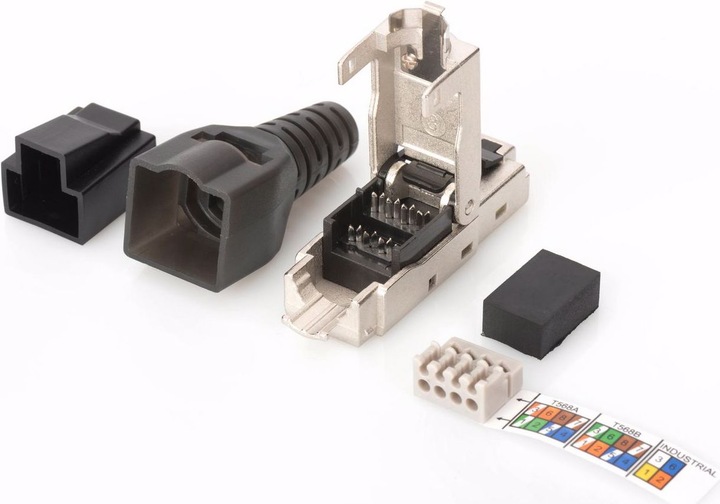 Actual product image Vivolink CAT6A shielded RJ45 Connector