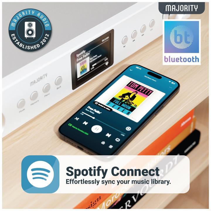 Produktbild Majority Fitzwilliam 2024 Silver DAB+ Radio (Internetradio, DAB+, DAB, FM, Bluetooth)
