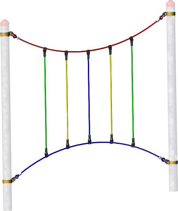 Huck Seiltechnik Vario-Kletterpark Einzelelement Balancepfad