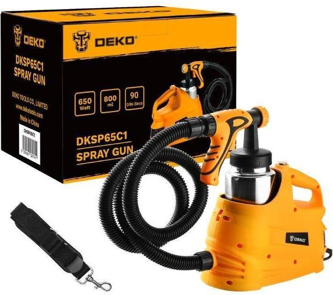 Actual product image Deko Tools HVLP Spray Gun DKSP65C1