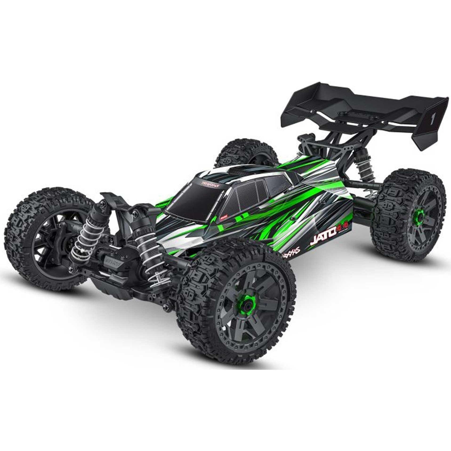 Traxxas JATO 4x4 BL2S Brushless grün 1/8 RTR, HD-Teile, ohne Akku/Lader (RTR Ready-to-Run)