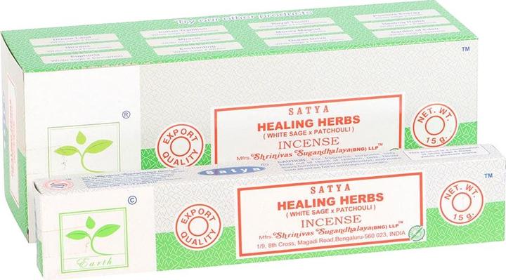 Produktbild Nag Champa Räucherstäbchen Healing Herbs Earth 6erPack