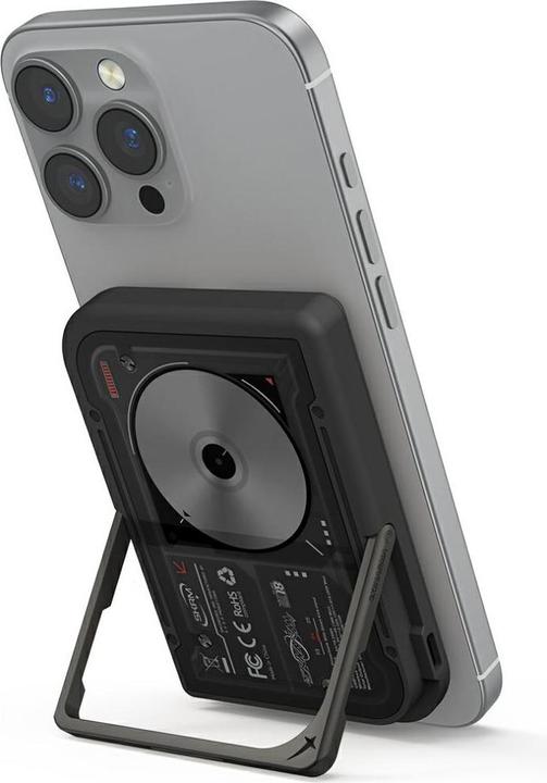 Actual product image Skinarma Powerbank Nexus Nova Magnetic Kick-Stand 5000mAh 20W PD USB-C MagSafe black (5000 mAh, 20 W)