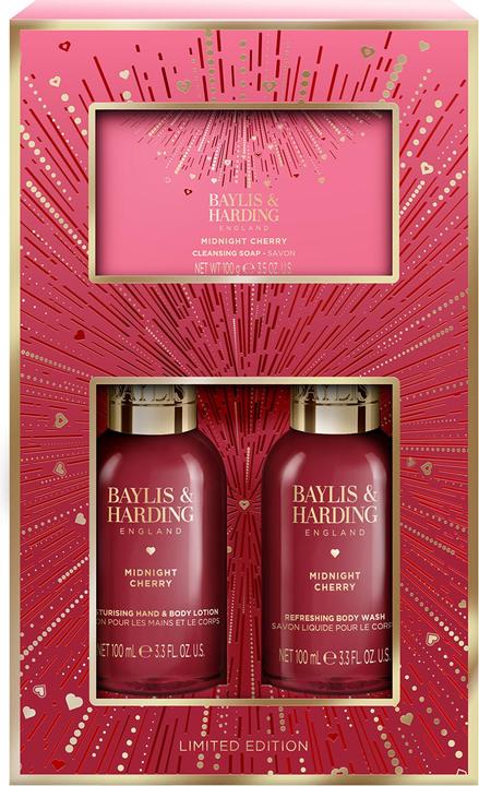 Baylis & Harding Midnight Cherry Geschenkset 3-tlg (Body care set)