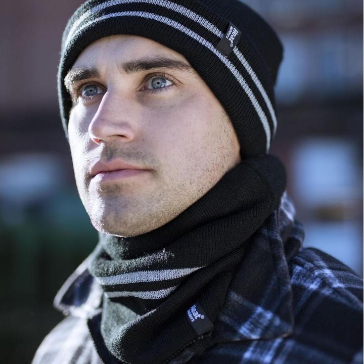 Image du produit Heat Holders Hi Vis Mütze Halswärmer und Handschuhe Set fur Winter (M/L)