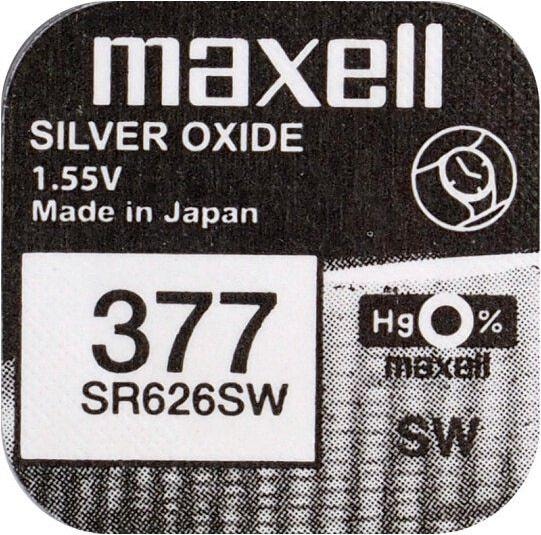 Actual product image Maxell 377 / SR626SW - Watch battery (1 pcs., SR66, AG4, 30 mAh)