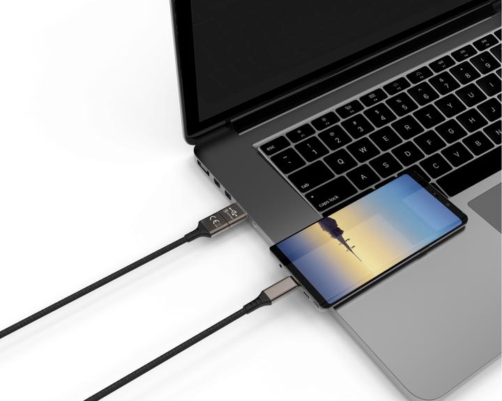 Produktbild Smrter Speedy USB Ladekabel auf USB-C (1m), schwarz ( SPEEDY C BK) (1 m, USB 2.0)