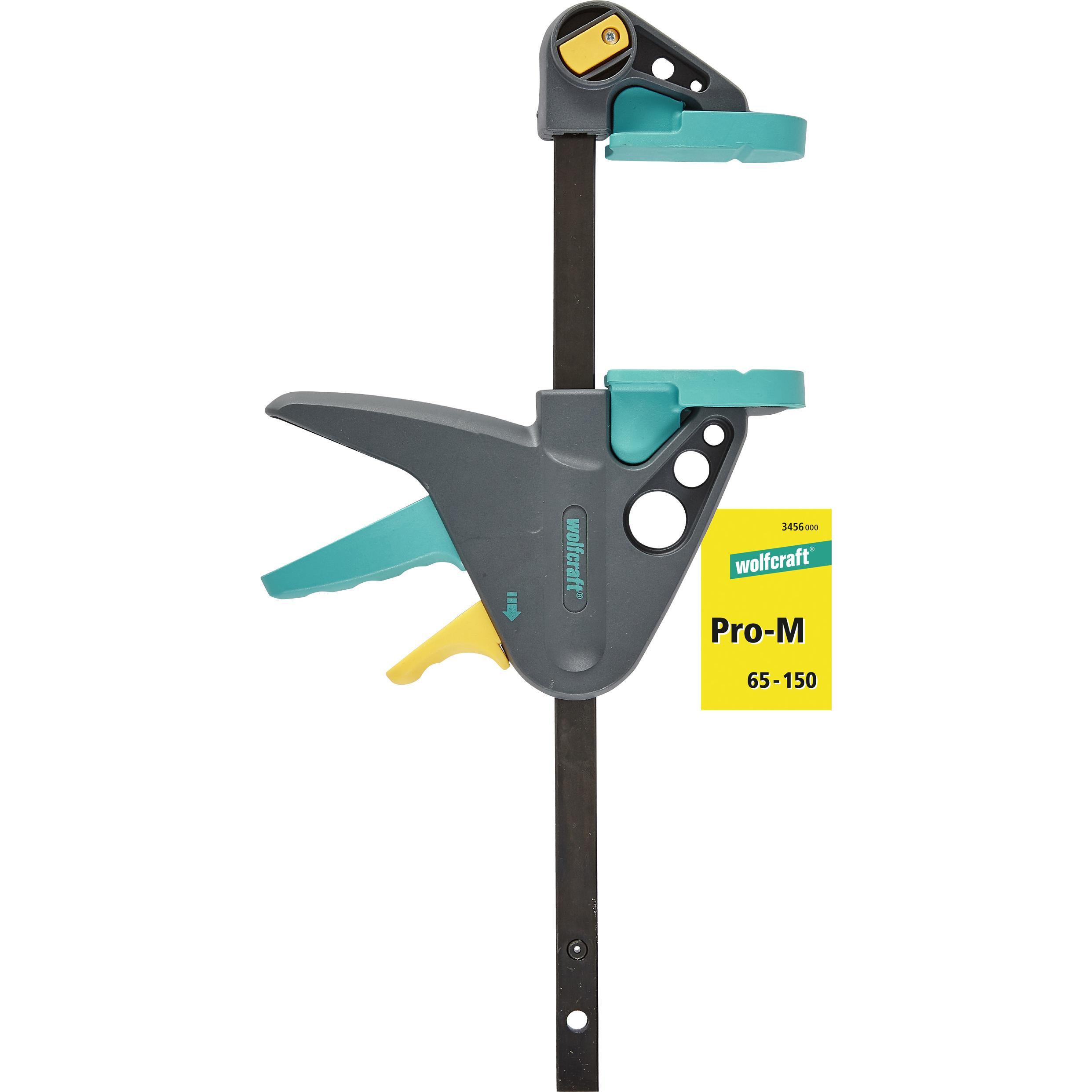 Thumbnail - wolfcraft, Schraubstock + Zwinge, Einhandzwinge EHZ „PRO“ 65/300 mm (300 mm)