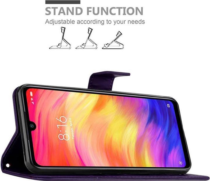 Actual product image Cadorabo Flower Book Cover (Xiaomi Redmi Note 7)