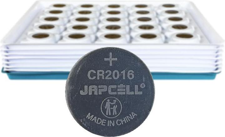 Actual product image Japcell Lithium (200 pcs., CR2016)
