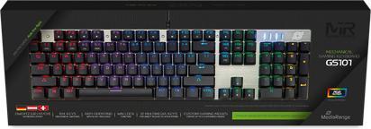 Actual product image MediaRange MRGS101 Keyboard USB QWERTY German Black (DE, Cable)
