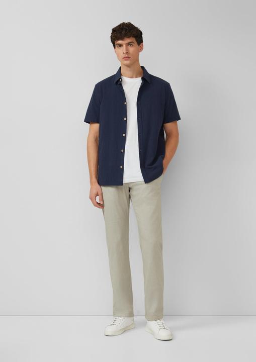 Immagine prodotto s.Oliver Regular Fit: Strukturiertes Kurzarmhemd aus Baumwolle (M)