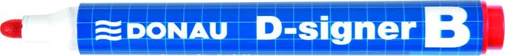 Actual product image Donau Whiteboard marker d-signer b, round, 2-4mm (line), red