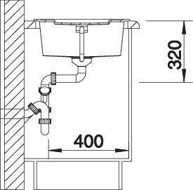 Image du produit Blanco Metra 5 S (Éviers à poser, 86 cm, 50 cm)