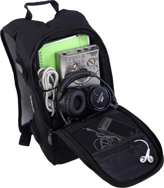 Actual product image Fusion F1 Laptop Backpack Bag Black/Orange (Electric guitar)