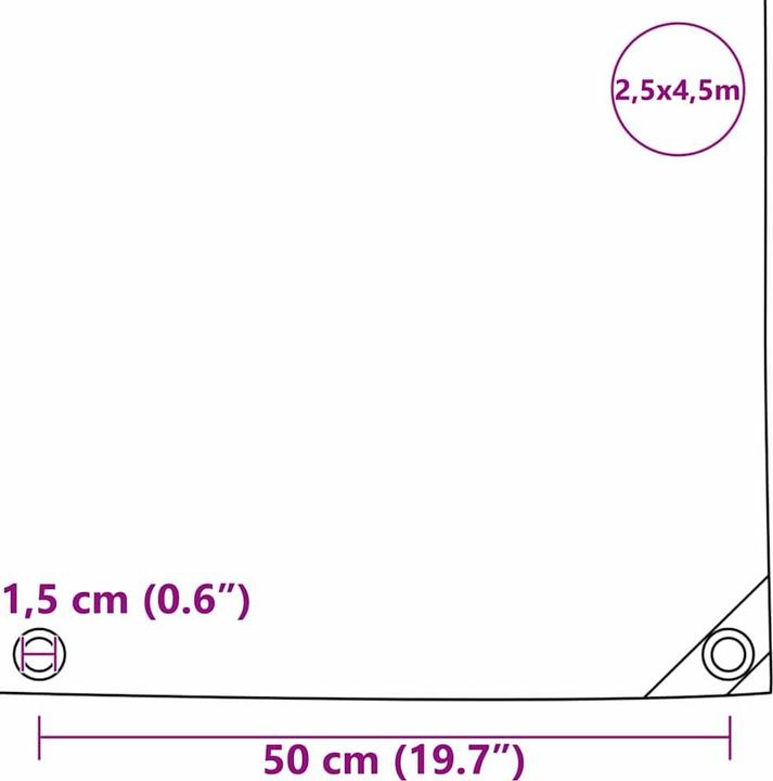 Actual product image vidaXL Planenschutz (2.50 x 4.50 m)