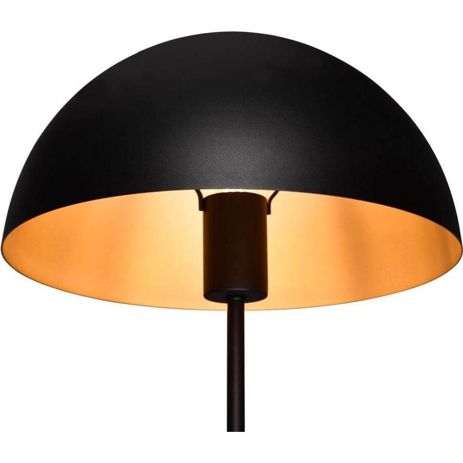 Trio, Tischlampe, Nola Tischleuchte E27 ⌀30cm Schwarz Matt (E27)