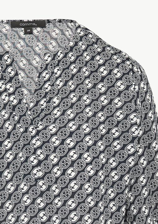 Produktbild Comma Bluse Crêpe-Bluse mit Icon-Muster (34)