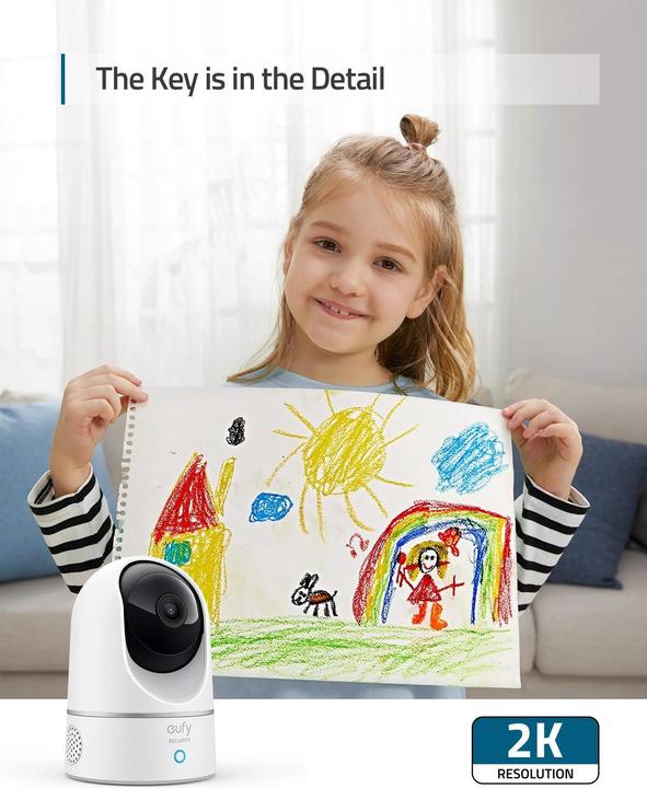 Immagine prodotto eufy Telecamera di sicurezza 2K (2160 x 1440 pixel)
