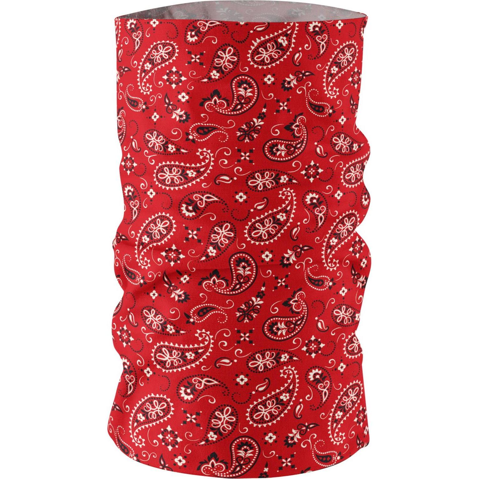 Maskworld, Herren, Sturmhaube + Halsschlauch, Schlauchschal Bandana rot, Rot