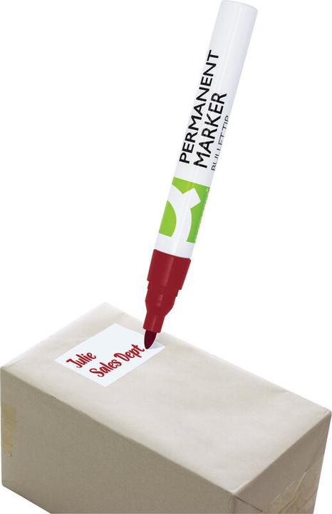 Produktbild Q-Connect Permanentmarker ALU Schaft rot (1x)