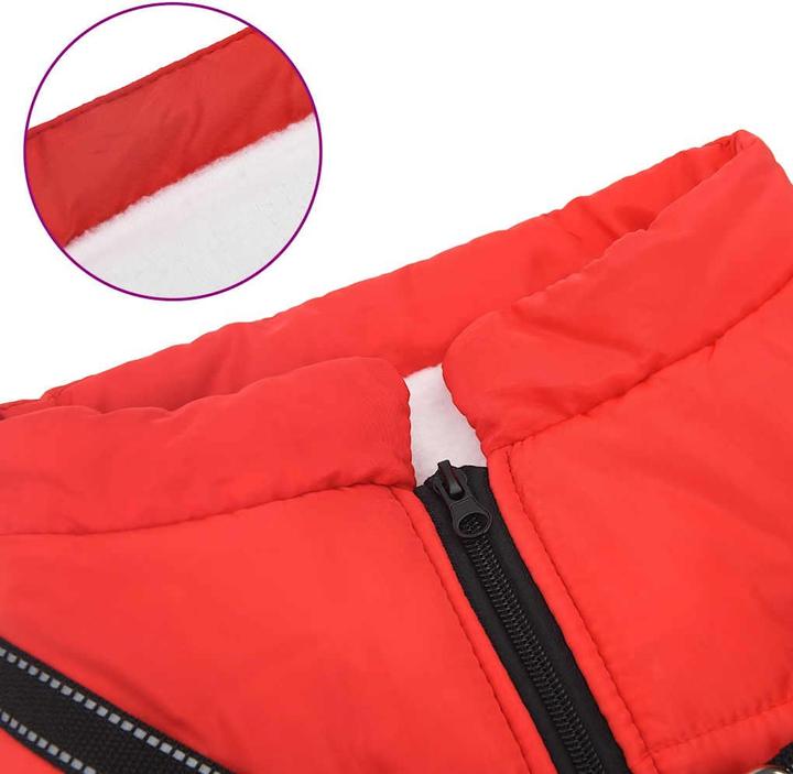 Actual product image vidaXL Dog coat with harness Waterproof Reflective (52, Dog coat)