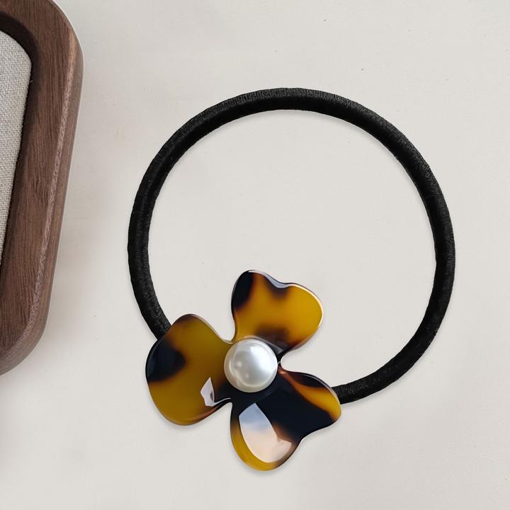 Immagine prodotto Avizar Haargummi mit Bernsteinblüte & Perle (Elastico per capelli)