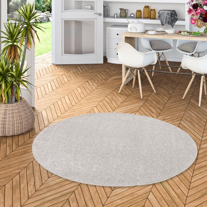 Produktbild Snapstyle Teppich Hochflor Shaggy Cottage Rund (200 x 200 cm)