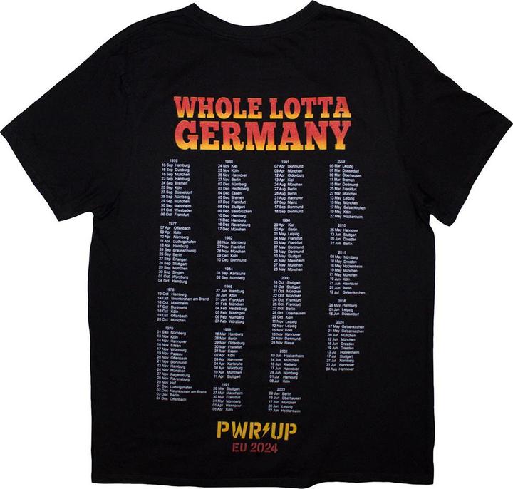 Produktbild AC/DC Whole Lotta Germany PWRUP EU Tour '24 TShirt (M)