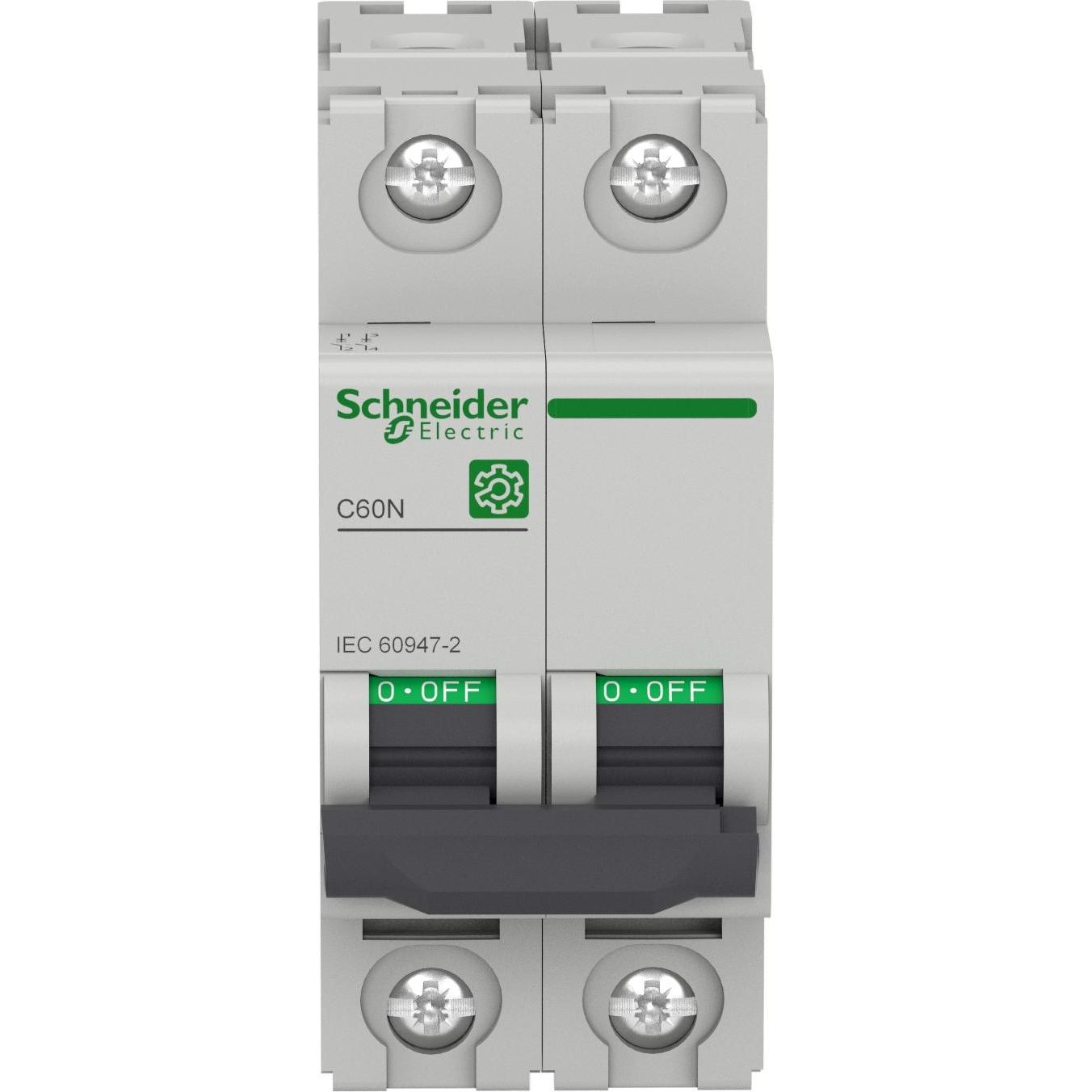 Thumbnail - Schneider Electric, Schutzschalter, M9F11202 M9 C60N 2P 2A C IEC60947-2 LS-Schalter