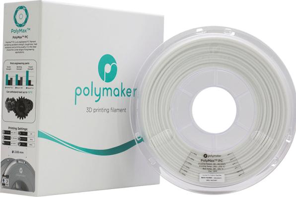 Produktbild Polymaker PCMax™ Filament (PC, 2.85 mm, 750 g, Weiss)