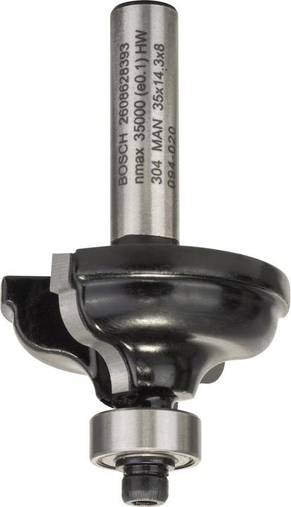 Produktbild Bosch Professional Zubehör Kantenformfräser A, 8 mm, R1 4,8 mm, B 11 mm, L 14,3 mm, G 57 mm