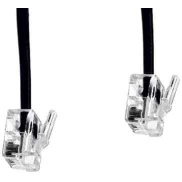 E+P T 16 6m Schwarz Telefonkabel, Telefon Zubehör