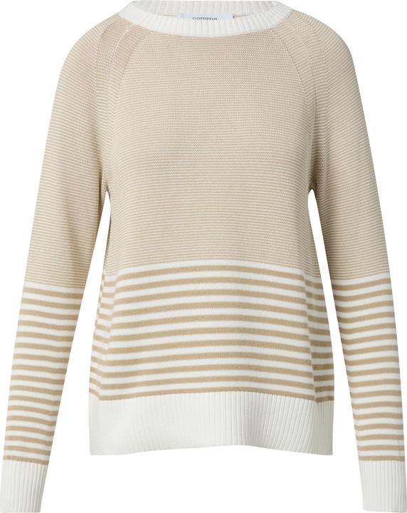 Immagine prodotto Comma Strickpullover Baumwollpullover mit Streifen (34)