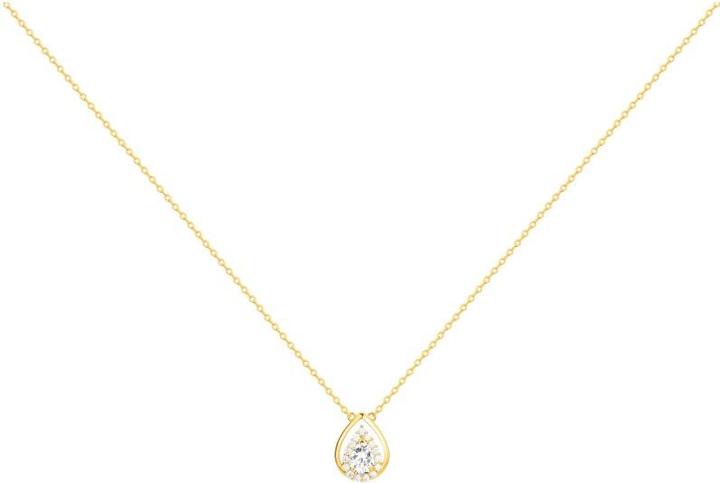 Image du produit Lara Collier Plaque Or - Zirconia (Laiton)