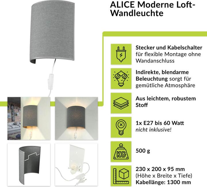 Produktbild Licht-Erlebnisse Alice (E27)