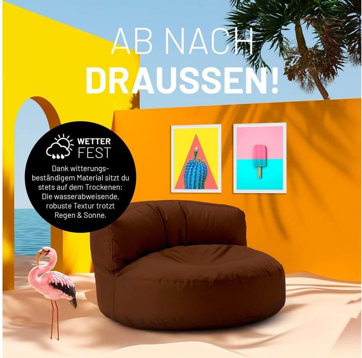 Produktbild Lumaland Sitzsack-Sofa, 320 l Polyester (PES), Braun