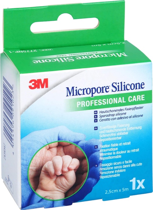 Actual product image Micropore Fixation plaster Silicone Professional Care (1 x)
