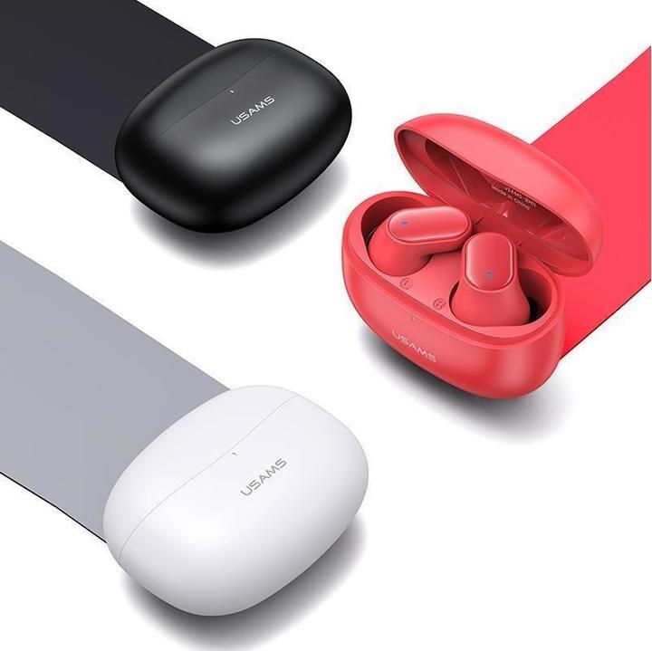 Produktbild Usams Słuchawki Bluetooth 5.1 TWS BH series bezprzewodowe czerwony/red BHUBH03 (ANC, 5 h, Kabellos)