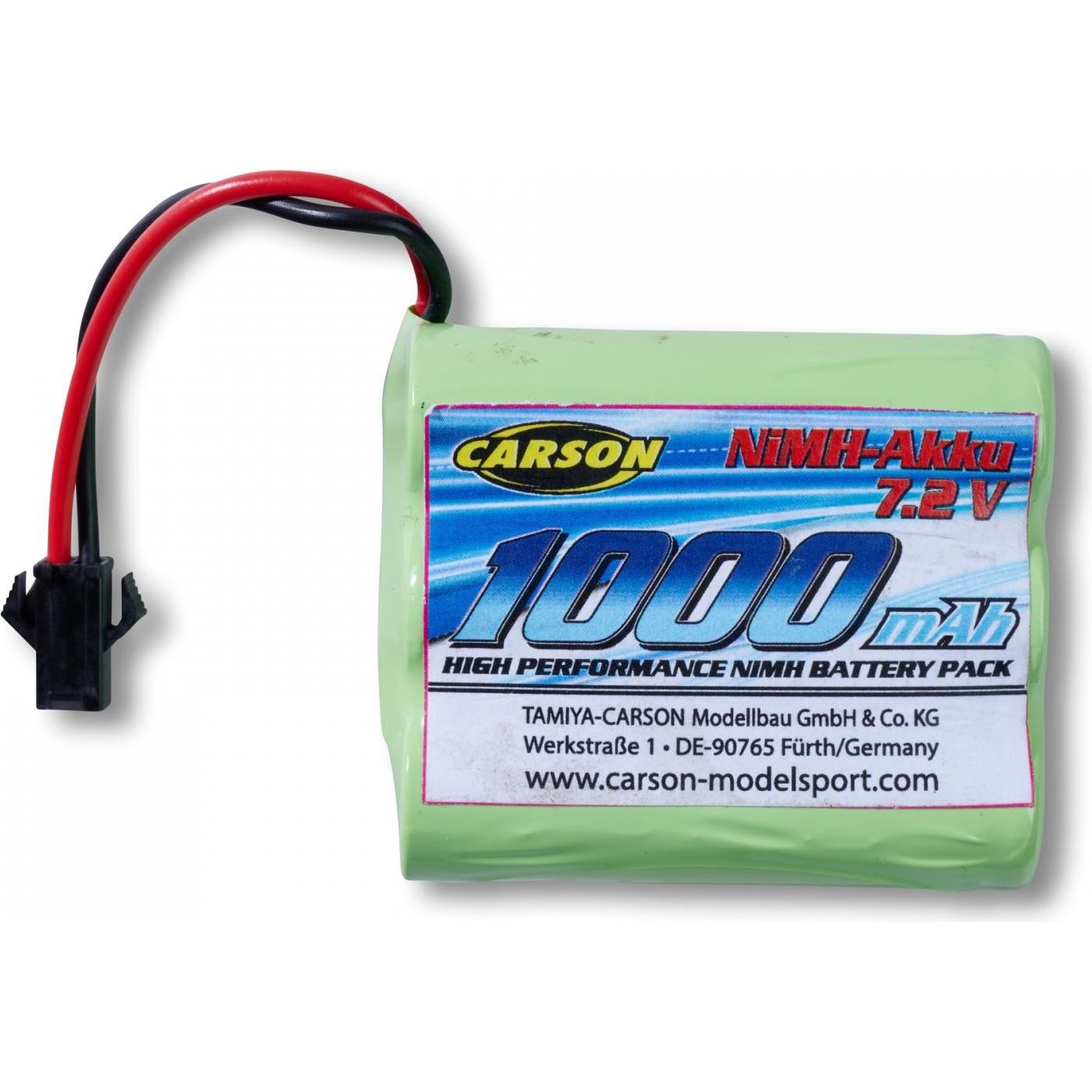 Carson 7,2V/1000mAh NiMH JST 108049/50/51 (7.20 V, 1000 mAh)