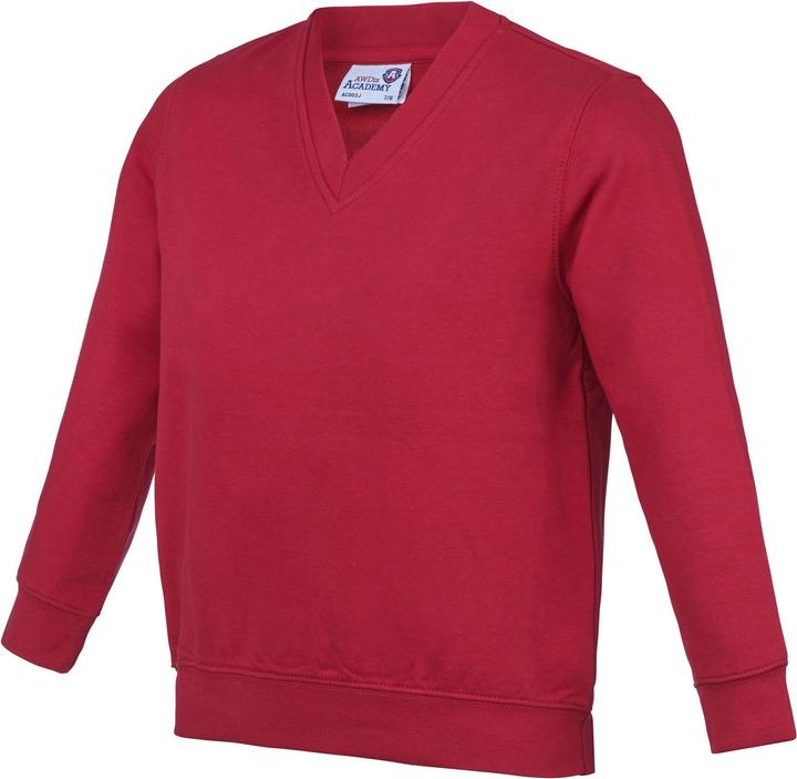 Produktbild Awdis Academy Junior Schul Sweatshirt mit VAusschnitt (140)