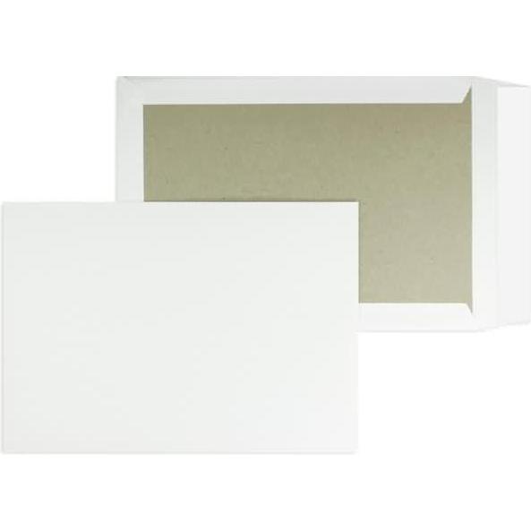 Blanke, Versandtasche + Luftpolstertasche, Versandtaschen C4 120g/qm haftklebend Papprückwand VE=100 St. weiss (100 x)