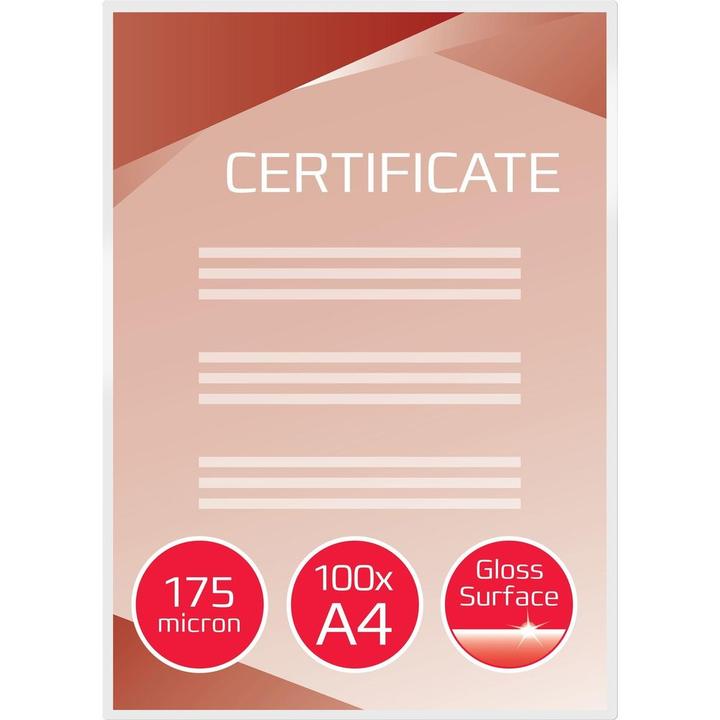 Immagine prodotto GBC Pellicole di laminazione di qualità superiore (A4, 100 pz., 175 µm)