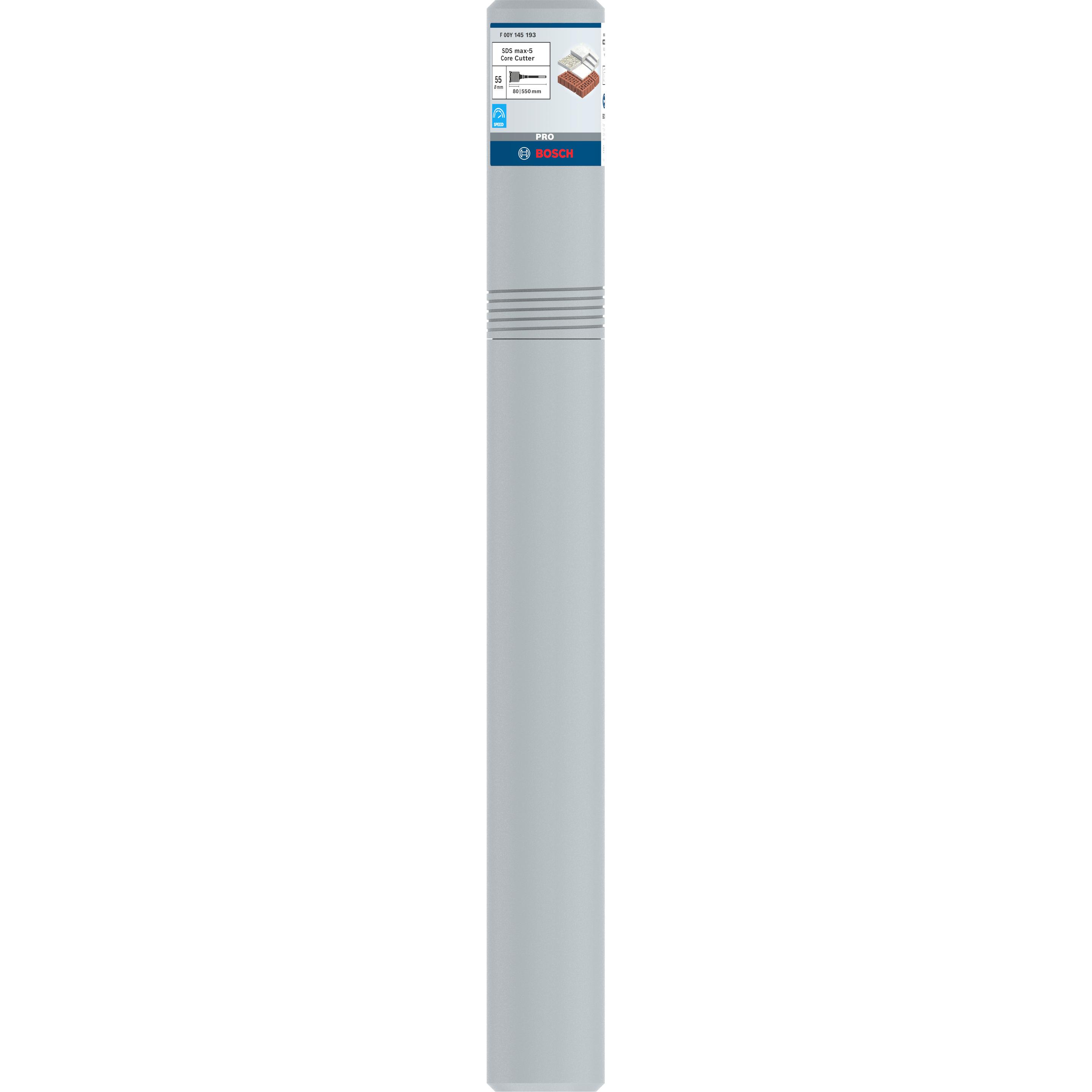 Thumbnail - Bosch Professional Zubehör, Bohrereinsatz, PRO SDS max-5 Core Cutter, einteilig, 55 x 80 x 420 mm (55 Millimeter)