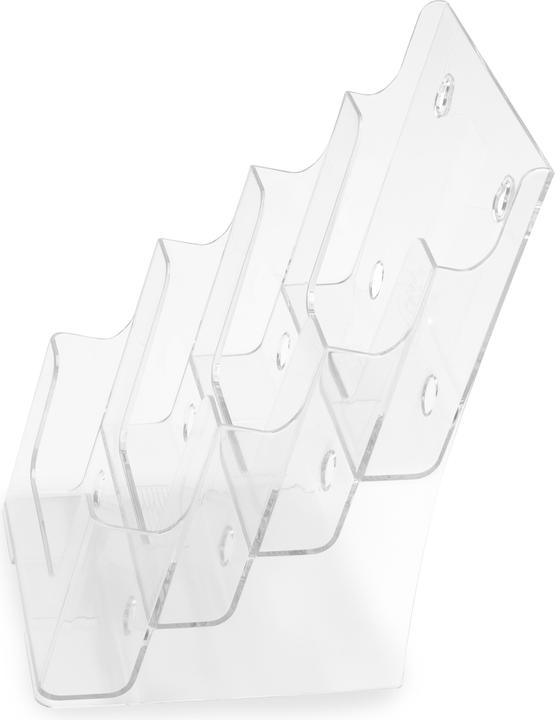 Image du produit Deflecto Porte-brochures, DIN A5 vertical, 4 compartiments, transparent (A5)