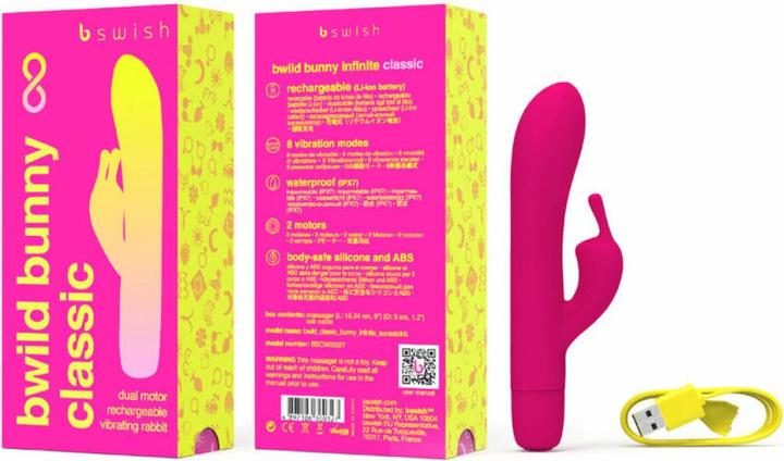 Actual product image Bswish B Swish - Bwild Bunny Infinite Classic Vibrador Recargable Silicona Rosa