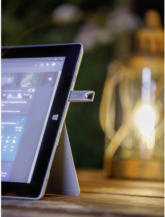 Image du produit MyMedia Clé USB 3.2 64 Go, type A, My Alu, argentée (64 Go, USB-A, USB 3.2)